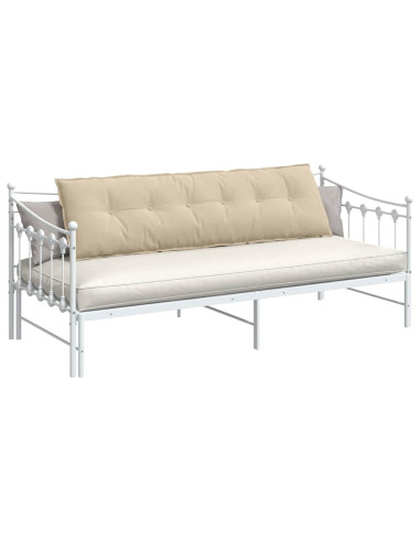 Cuscino per Schiena Crema 180 x 50 cm Tessuto in Microfibra