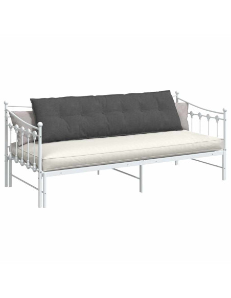 Cuscino per Schiena Grigio scuro 180 x 50 cm Tessuto in Cords