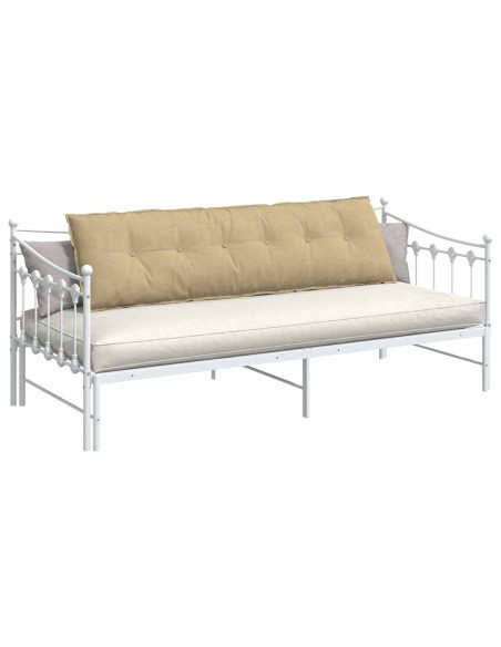 Cuscino per Schiena Grigio Verde 180 x 50 cm Tessuto in Cords