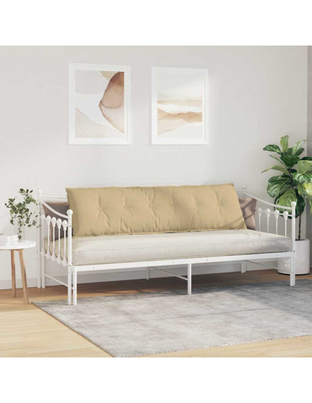 Cuscino per Schiena Grigio Verde 180 x 50 cm Tessuto in Cords