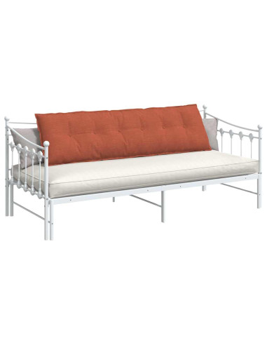 Cuscino per Schiena Rosso Arancio 180 x 50 cm Tessuto in Cords