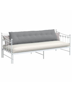 Cuscino per Schiena Grigio chiaro 200 x 19 x 50 cm Tessuto 2