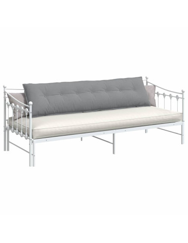 Cuscino per Schiena Grigio chiaro 200 x 19 x 50 cm Tessuto