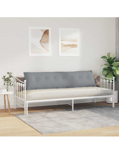 Cuscino per Schiena Grigio chiaro 200 x 19 x 50 cm Tessuto