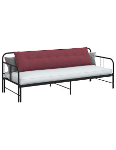 Cuscino per Schiena Rosso Vino 200 x 19 x 50 cm Tessuto 2