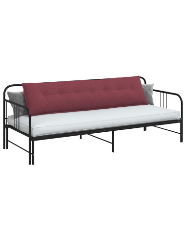 Cuscino per Schiena Rosso Vino 200 x 19 x 50 cm Tessuto