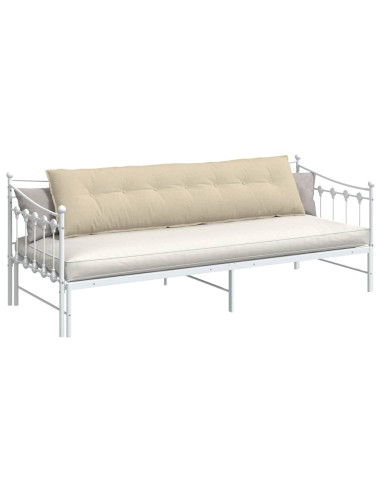 Cuscino per Schiena Crema 200 x 19 x 50 cm Tessuto