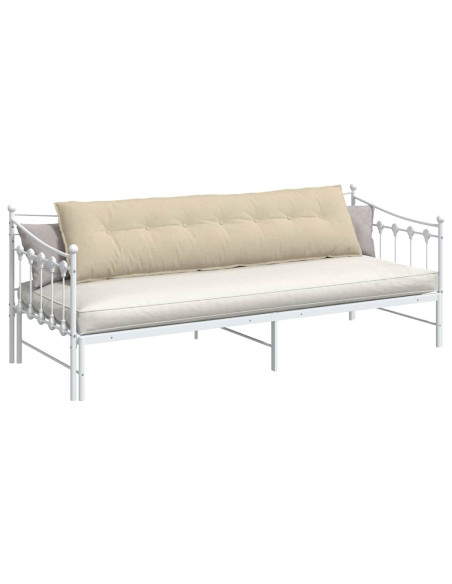 Cuscino per Schiena Crema 200 x 19 x 50 cm Tessuto