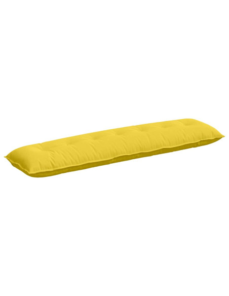 Cuscino per Schiena Giallo Chiaro 200 x 19 x 50 cm Tessuto