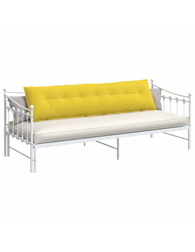 Cuscino per Schiena Giallo Chiaro 200 x 19 x 50 cm Tessuto