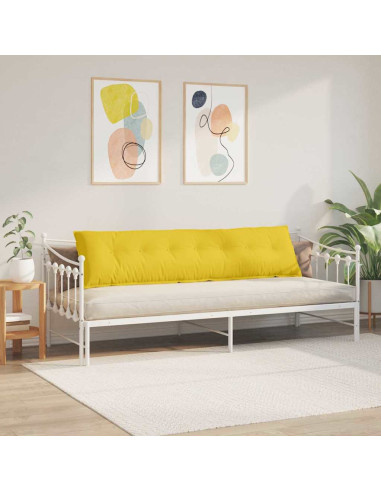 Cuscino per Schiena Giallo Chiaro 200 x 19 x 50 cm Tessuto