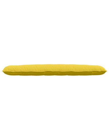 Cuscino per Schiena Giallo Chiaro 200 x 19 x 50 cm Tessuto