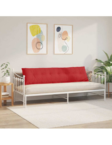 Cuscino per Schiena Rosso 200 x 19 x 50 cm Tessuto