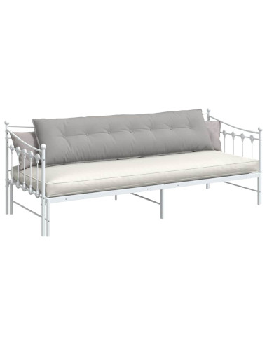 Cuscino per Schiena Grigio Nuvola 200 x 19 x 50 cm Tessuto