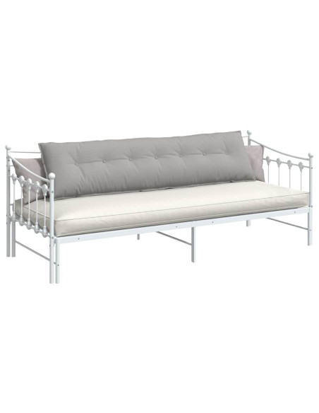 Cuscino per Schiena Grigio Nuvola 200 x 19 x 50 cm Tessuto