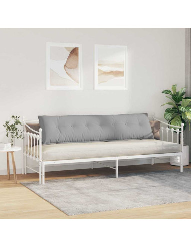 Cuscino per Schiena Grigio Nuvola 200 x 19 x 50 cm Tessuto