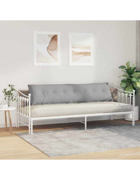 Cuscino per Schiena Grigio Nuvola 200 x 19 x 50 cm Tessuto