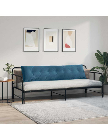 Cuscino per Schiena Blu 200 x 50 cm Tessuto in Cords