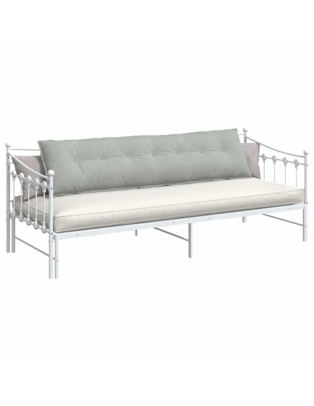 Cuscino per Schiena Grigio chiaro 200 x 50 cm Tessuto in Cords