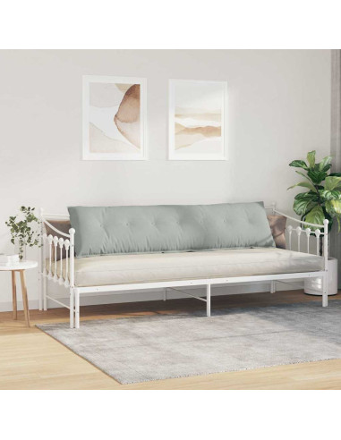 Cuscino per Schiena Grigio chiaro 200 x 50 cm Tessuto in Cords