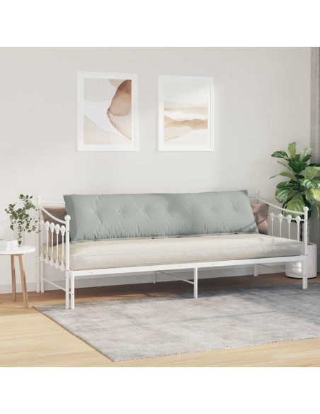 Cuscino per Schiena Grigio chiaro 200 x 50 cm Tessuto in Cords