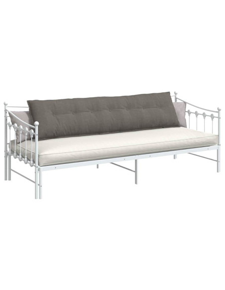 Cuscino per Schiena Grigio chiaro 200 x 50 cm Tessuto in Cords