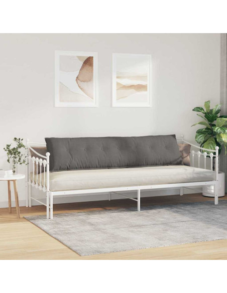 Cuscino per Schiena Grigio chiaro 200 x 50 cm Tessuto in Cords