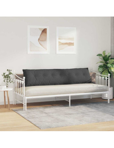 Cuscino per Schiena Grigio scuro 200 x 50 cm Tessuto in Cords