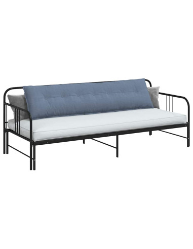 Cuscino per Schiena Blu 200 x 50 cm Tessuto in Cords