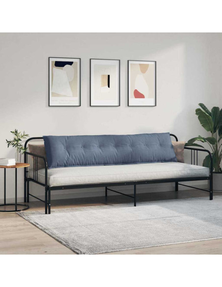 Cuscino per Schiena Blu 200 x 50 cm Tessuto in Cords