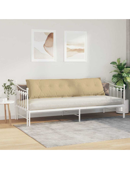 Cuscino per Schiena Grigio Verde 200 x 50 cm Tessuto in Cords