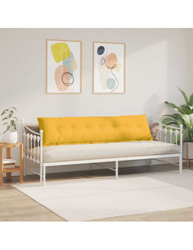 Cuscino per Schiena Giallo Chiaro 200 x 50 cm Tessuto in Cords