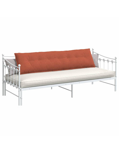 Cuscino per Schiena Rosso Arancio 200 x 50 cm Tessuto in Cords