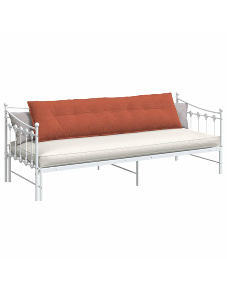 Cuscino per Schiena Rosso Arancio 200 x 50 cm Tessuto in Cords