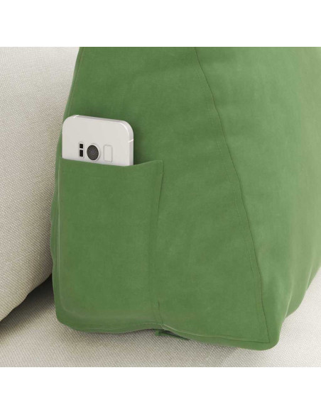 Cuscino per Schiena Verde chiaro 60 x 20 x 50 cm