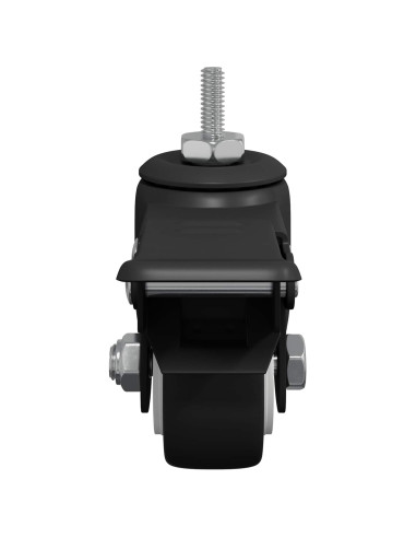 Ruote 12 pcs Nero M6 x 37 mm Ferro e nylon