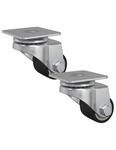 Ruota 2 pcs Argento 44,1 x 44,1 x 1,95 mm Nylon