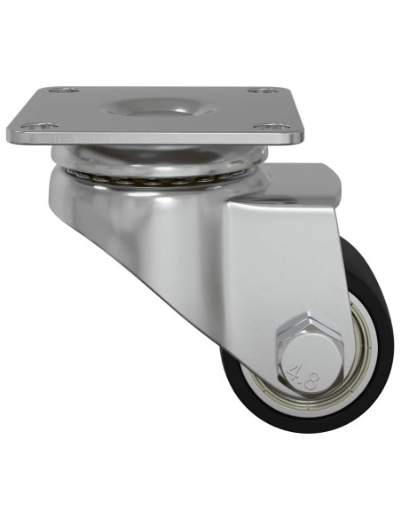 Ruota 2 pcs Argento 44,1 x 44,1 x 1,95 mm Nylon