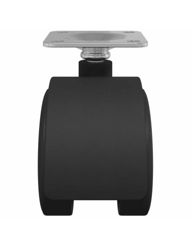 Rullo girevole 12 pcs Nero 39,5 x 39,5 x 37,8 mm Ferro e PP