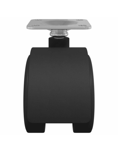 Rullo girevole 12 pcs Nero 39,5 x 39,5 x 37,8 mm Ferro e PP