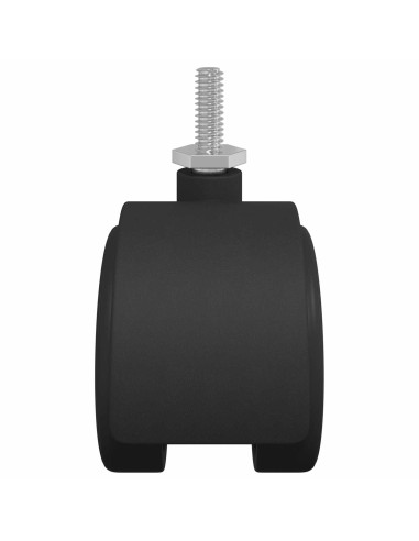 Ruote 2 pcs Nero 40,1 x 37,8 mm PP e Ferro