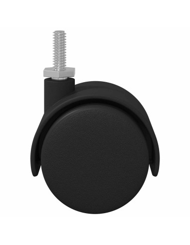 Ruote 12 pcs Nero 40,1 x 37,8 mm PP e Ferro