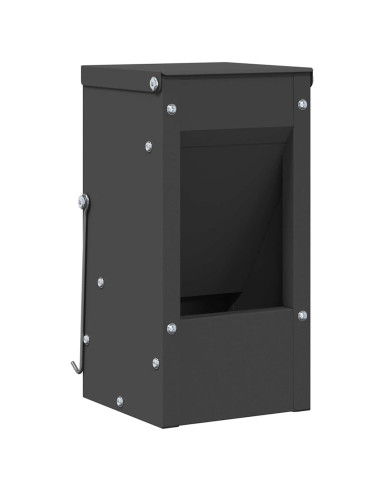 Mangiatore per conigli Nero 12,5 x 12,5 x 25 cm