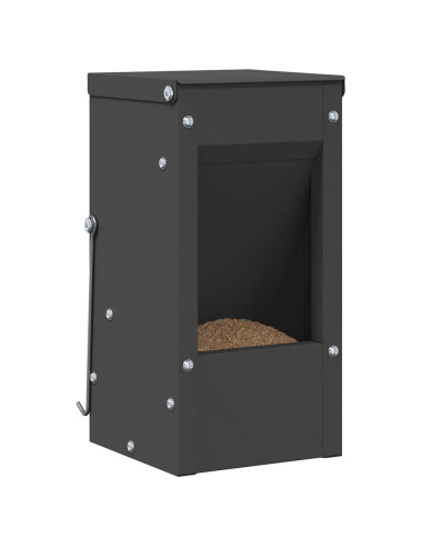 Mangiatore per conigli Nero 12,5 x 12,5 x 25 cm