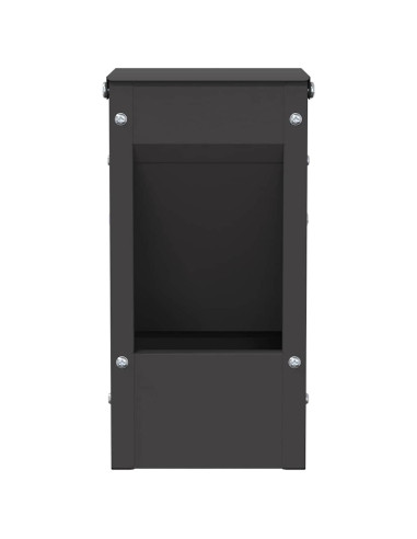 Mangiatore per conigli Nero 12,5 x 12,5 x 25 cm