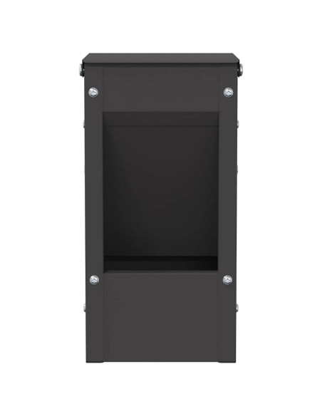 Mangiatore per conigli Nero 12,5 x 12,5 x 25 cm