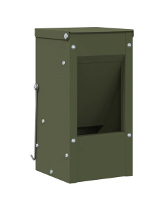 Mangiatore per conigli Verde oliva 12,5 x 12,5 x 25 cm 2