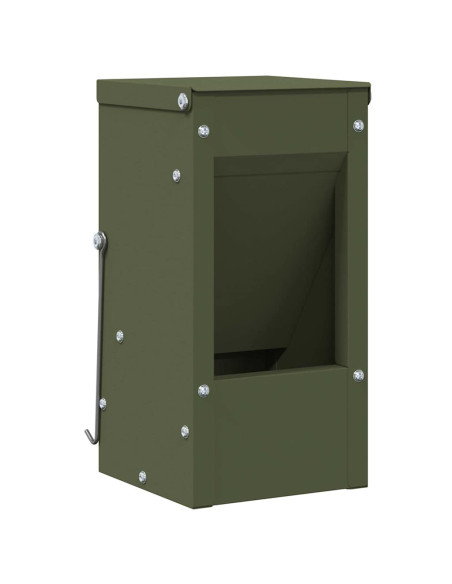 Mangiatore per conigli Verde oliva 12,5 x 12,5 x 25 cm