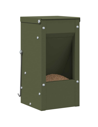 Mangiatore per conigli Verde oliva 12,5 x 12,5 x 25 cm