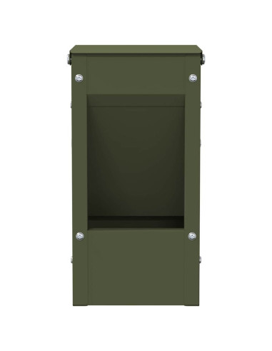 Mangiatore per conigli Verde oliva 12,5 x 12,5 x 25 cm